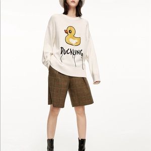 MO & CO Jacquard Wool Pullover